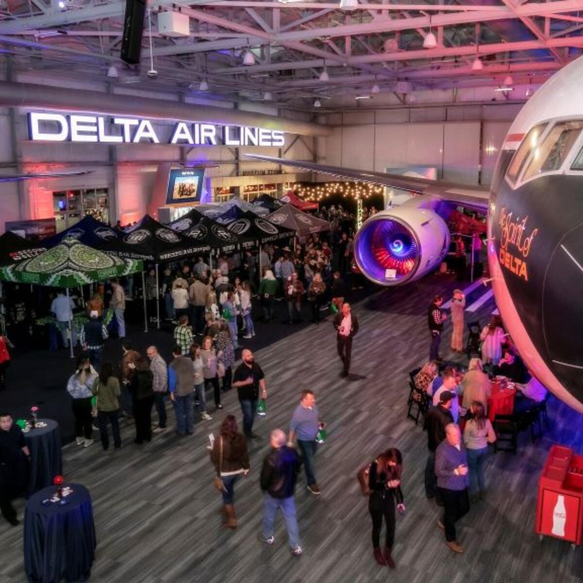 The Delta Flight Museum hosts the Hops in the Hangar event, complete with sipping best craft brews from Georgia and across the country – all in support of the museum