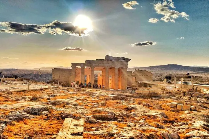 The Parthenon in Athens, Greece.