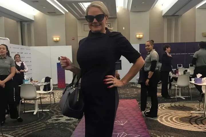 Flight attendant Annette Rogers