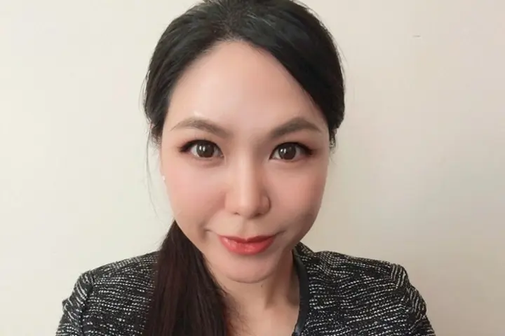 Flight attendant Ashley Yang.