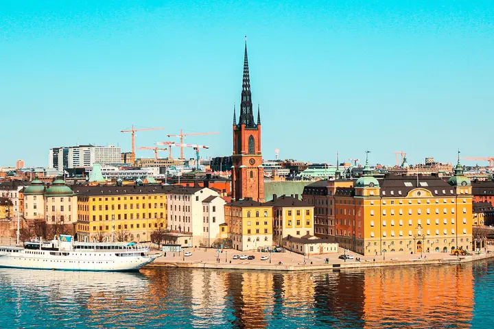 Aerial view of Stockholm.