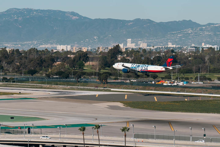Team USA A330-900 LAX Arrival