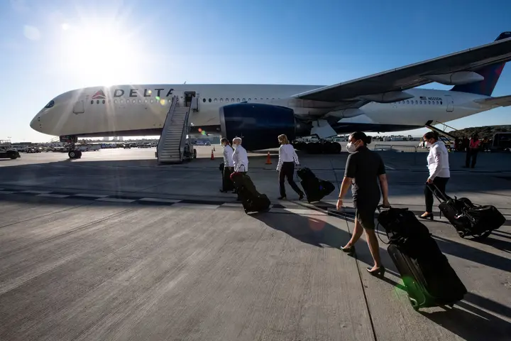 Team USA Sendoff Delta A350-900 Flight Crew