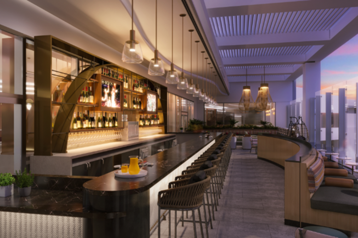 Architect’s rendering of LAX Sky Club