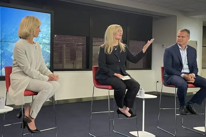 Delta executives Allison Ausband, Pam Fletcher and Dan Janki