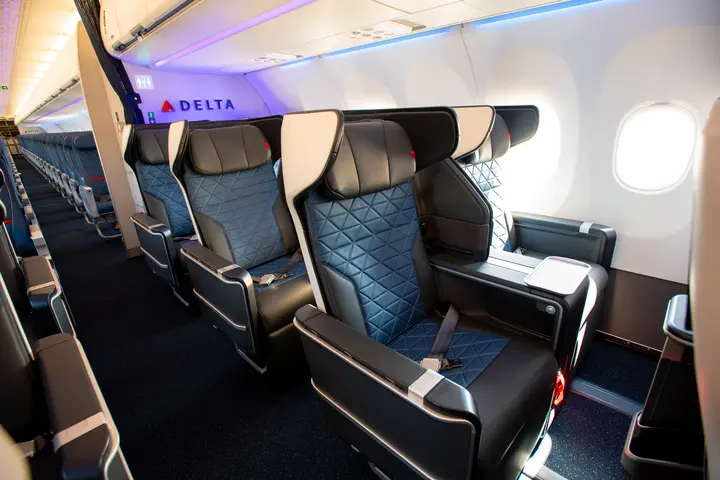 Delta A321neo Domestic First Class cabin
