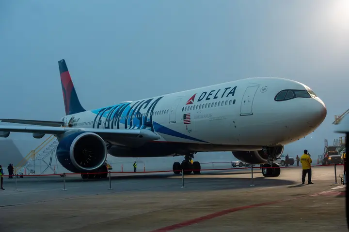 Delta's Team USA livery.