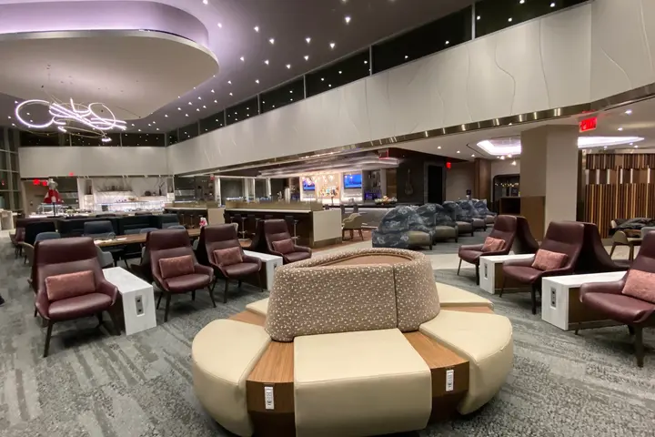 Interior of Delta's Nashville Sky Club