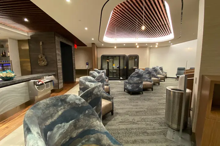 Interior of Delta's Nashville Sky Club