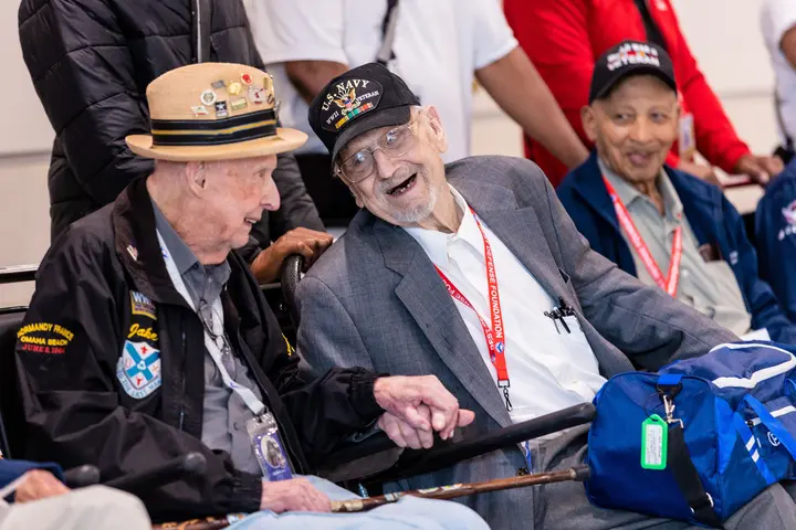 U.S. veterans of World War II touched down Thursday in Normandy, France, as part of the upcoming 78th anniversary of the D-Day landings.