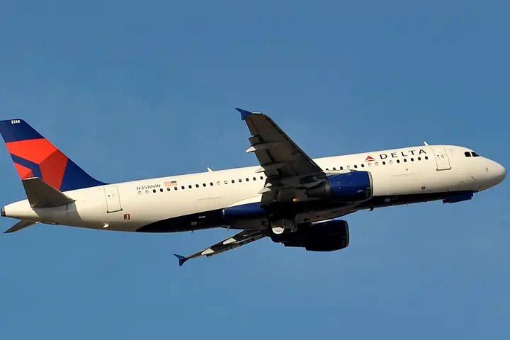 A320-200 in flight