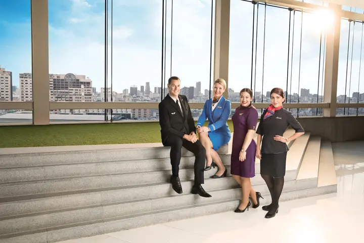 Flight attendants from Delta's global partners