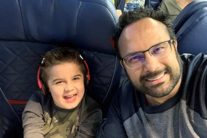 Chris Ojeda with his son, Billy.