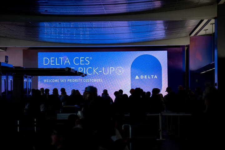 Delta Sky Priority customers were able to pick up their CES badges moments after arriving at Las Vegas' Harry Reid International Airport (LAS).