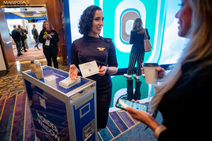 Delta SkyMiles® and Starbucks® Rewards came together at CES to give attendees more of what matters. Attendees experienced the interactive “Wonder Window” exhibit at ARIA for special giveaways.