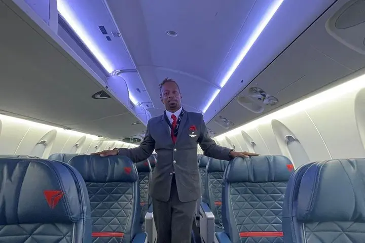 Endeavor flight attendant Floyd Dean-Shannon.