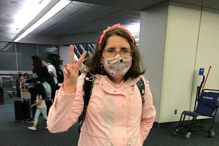 Katie Renfroe, 30, a Delta traveler with autism.