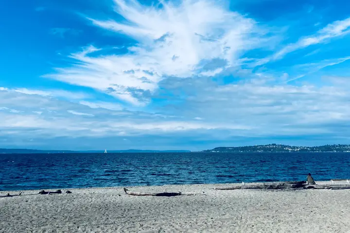 Alki Beach in Seattle.