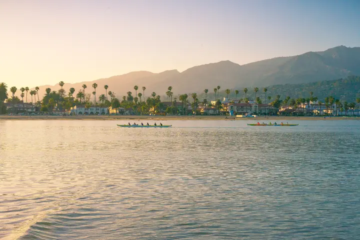 Boats on the Santa Barbara Harbor