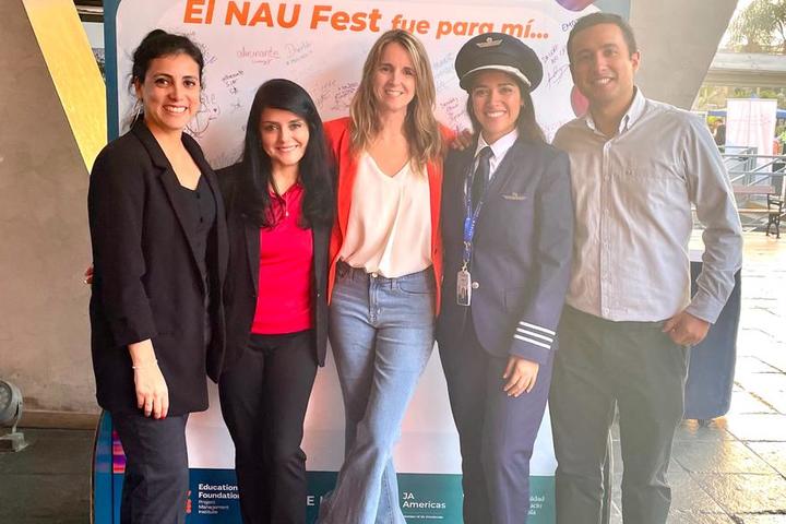 On Sept. 1, Delia Ortega Valderrama, Country Sales Manager – Peru for Delta, and Yessica García, pilot for LATAM Airlines, spoke with 200 students at Junior Achievement Peru’s NAU Fest career exploration event. 