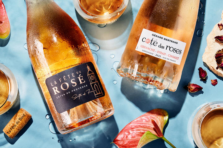 Rosés offered onboard as part of Delta's wine program