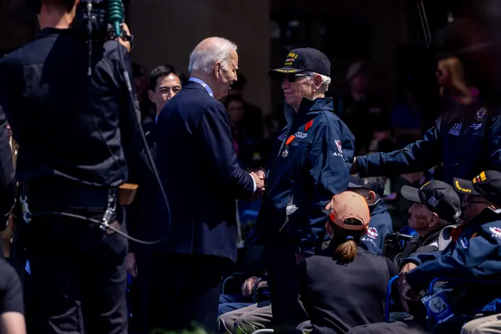 June 6, 2024, marked the 80th anniversary of the D-Day landings along the Normandy coast during World War II. This event, which ultimately led to the liberation of Europe, was commemorated with over 14,000 guests and 170 WWII Veterans at the Normandy American Cemetery, with special appearances from U.S. President Joe Biden and French President Emmanuel Macron.