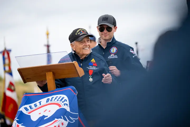 On June 8, WWII Veterans were welcomed to Utah Beach by the Mayor of Saint Marie du Mont., and members of the Delta family had the honor of attending the wedding of 100-year-old WWII Veteran Harold Terens and his now-wife, 96-year-old Jeanne Swerlin.