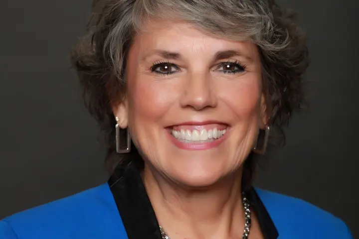 A headshot of Jeannine Ashworth, V.P. of Airport Operations, MSP