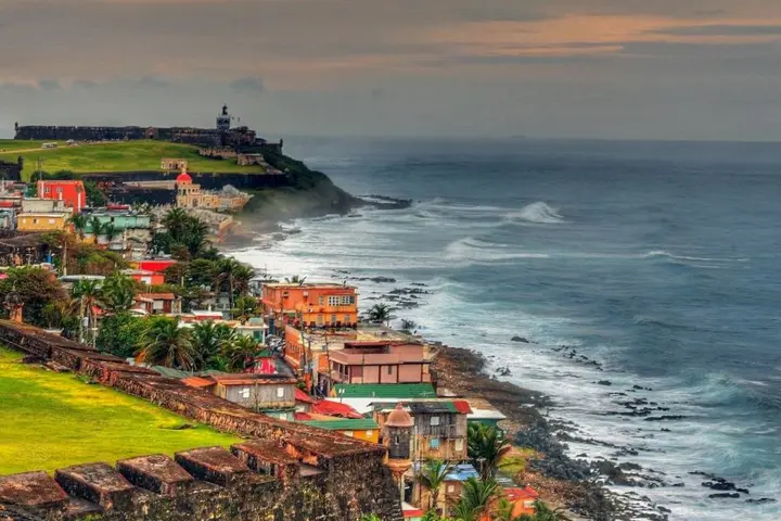 A scenic view of Castillo San Felipe del Morro, Calle Norzagaray, San Juan, Puerto Rico