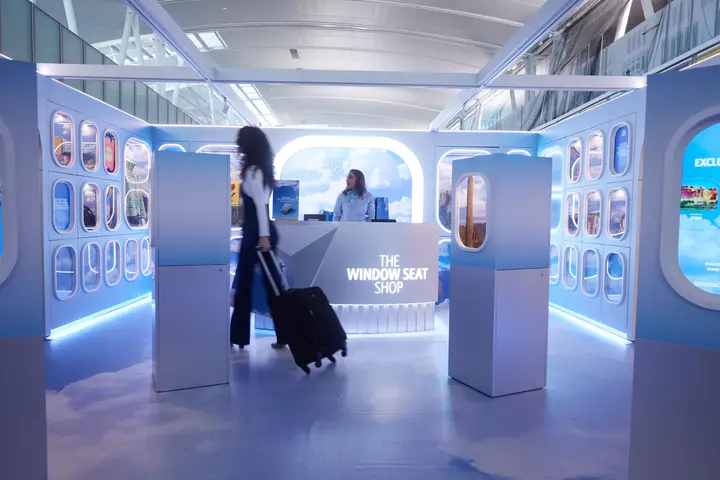 Beginning Nov. 14, the Window Seat Shop is open to customers traveling through John F. Kennedy International Airport’s Terminal 4 and online at delta.com/windowseatshop. The online shop is exclusively available to Delta SkyMiles American Express Card Members on Tuesday, Nov. 14, and opens broadly to all Members on Wednesday, Nov. 15. 
