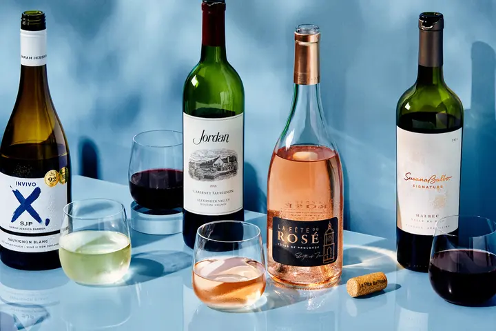 A lineup of some of the new wine offerings as part of Delta's 2023 wine program revamp