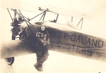 1920 Huff Daland Duster plane with pilot Harris 1920s