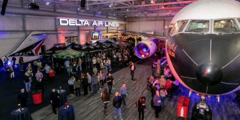 The Delta Flight Museum hosts the Hops in the Hangar event, complete with sipping best craft brews from Georgia and across the country – all in support of the museum