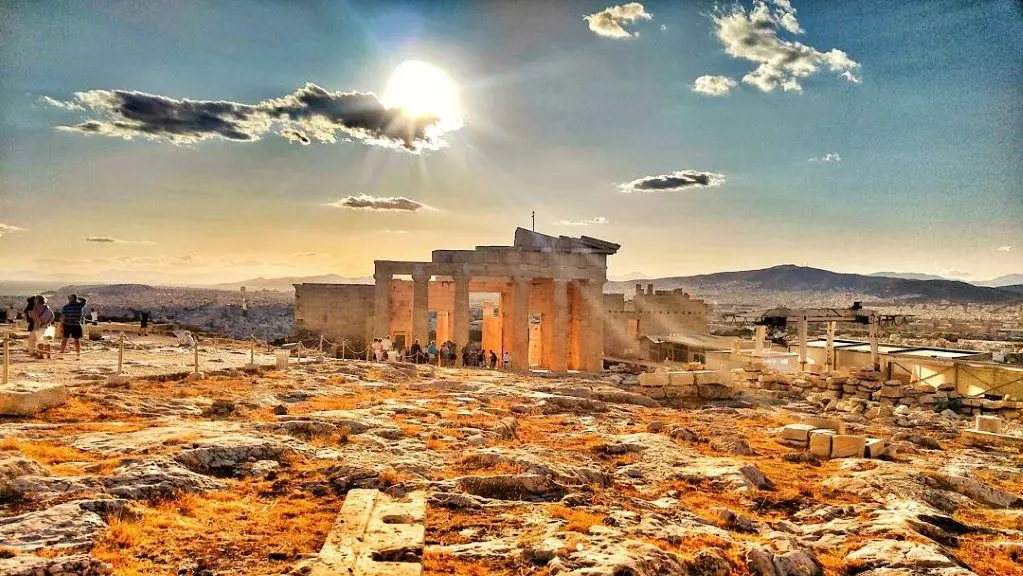The Parthenon in Athens, Greece.