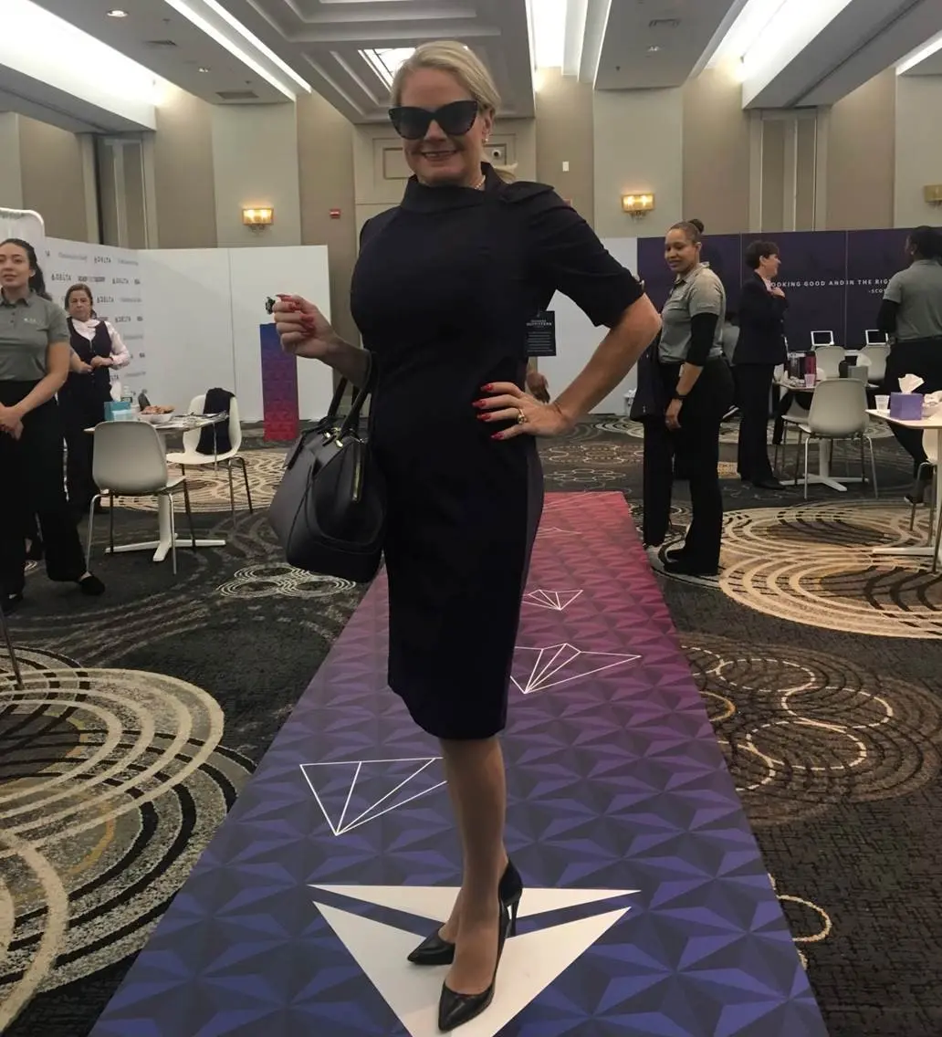 Flight attendant Annette Rogers
