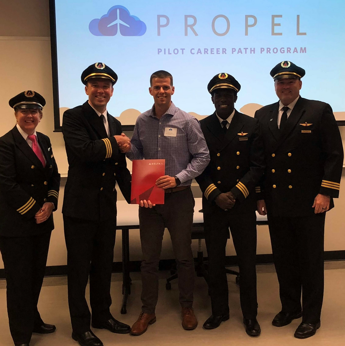 Colton Gray is Delta's first graduate of the Propel Collegiate Pilot Career Path program.