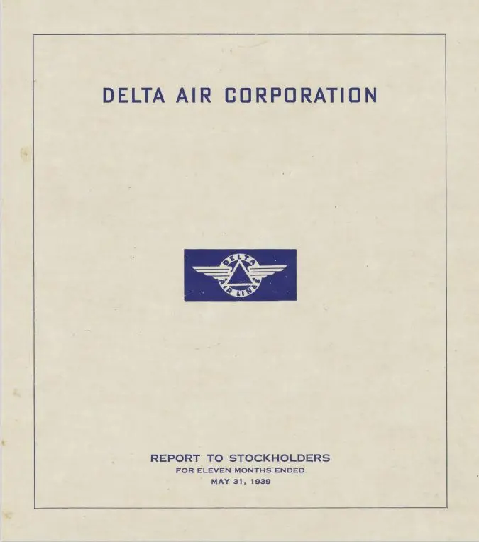1939 Stockholders Report