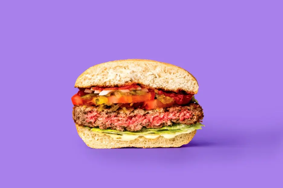 Impossible Burger, cross section view