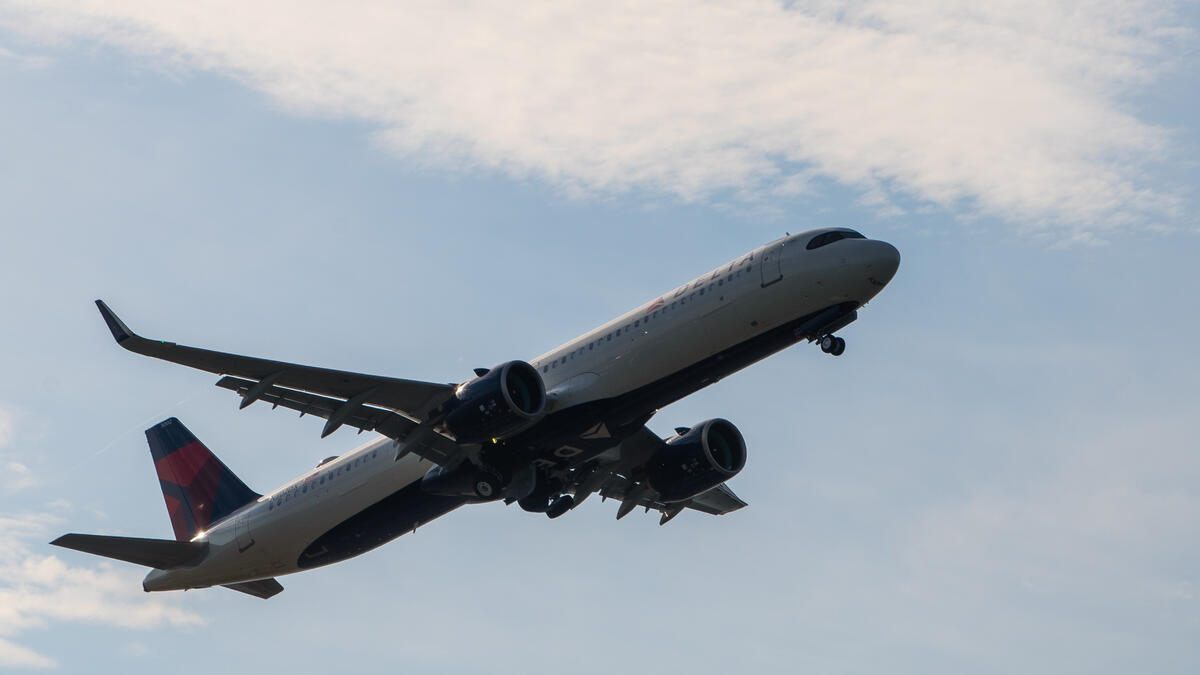 Delta A321neo at Boston Logan Airport