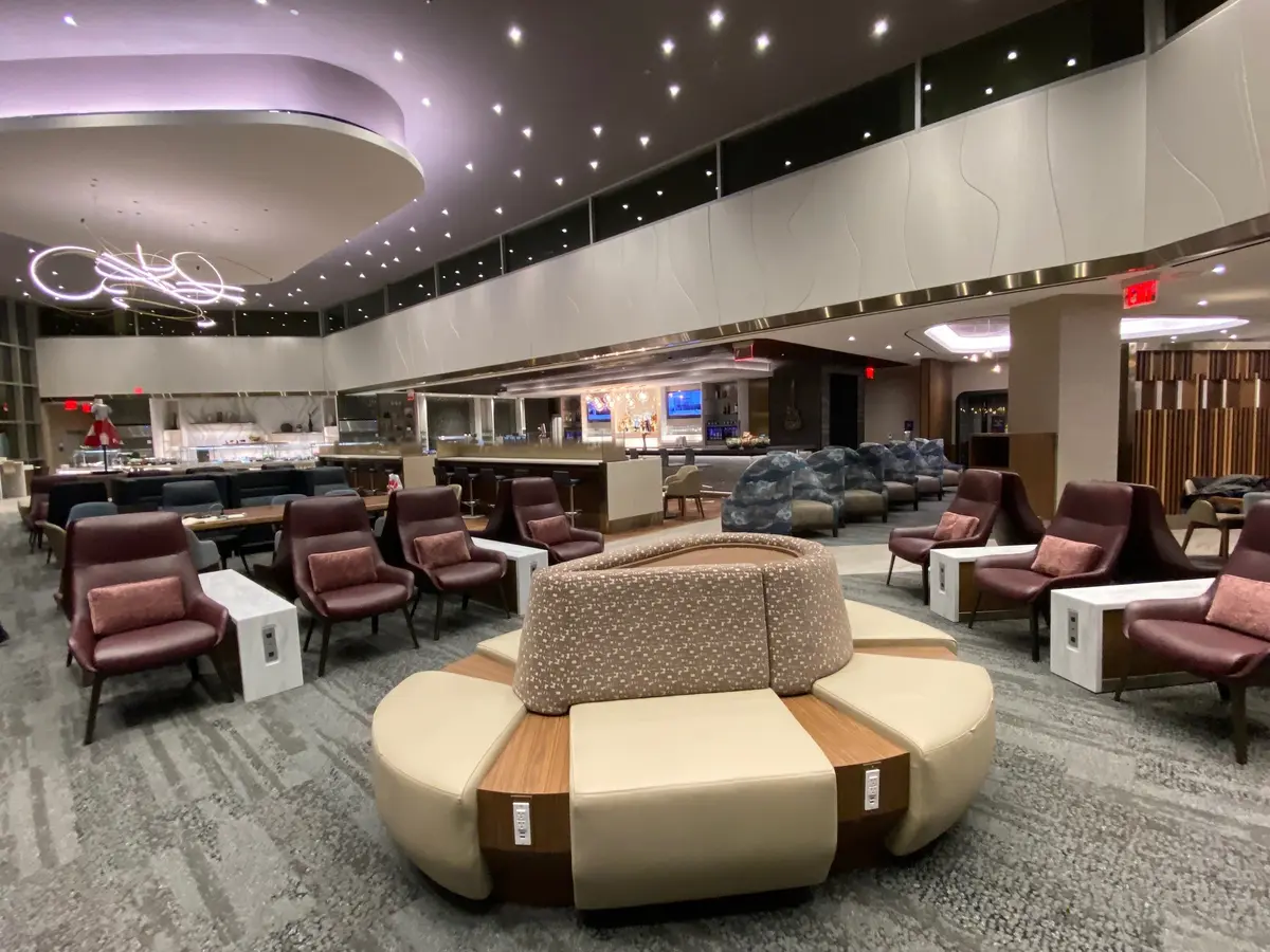 Interior of Delta's Nashville Sky Club