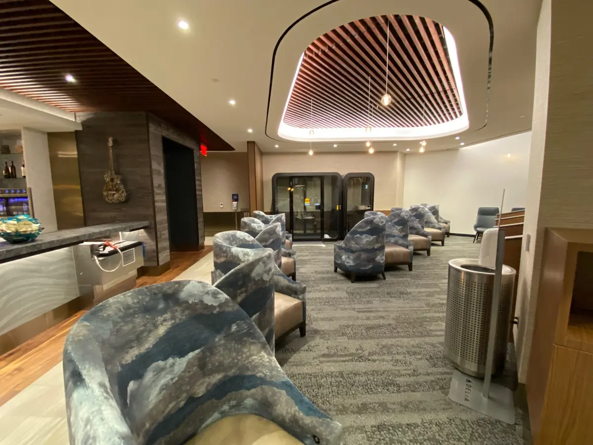 Interior of Delta's Nashville Sky Club