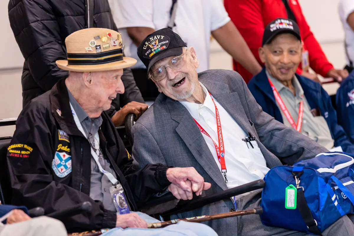 U.S. veterans of World War II touched down Thursday in Normandy, France, as part of the upcoming 78th anniversary of the D-Day landings.