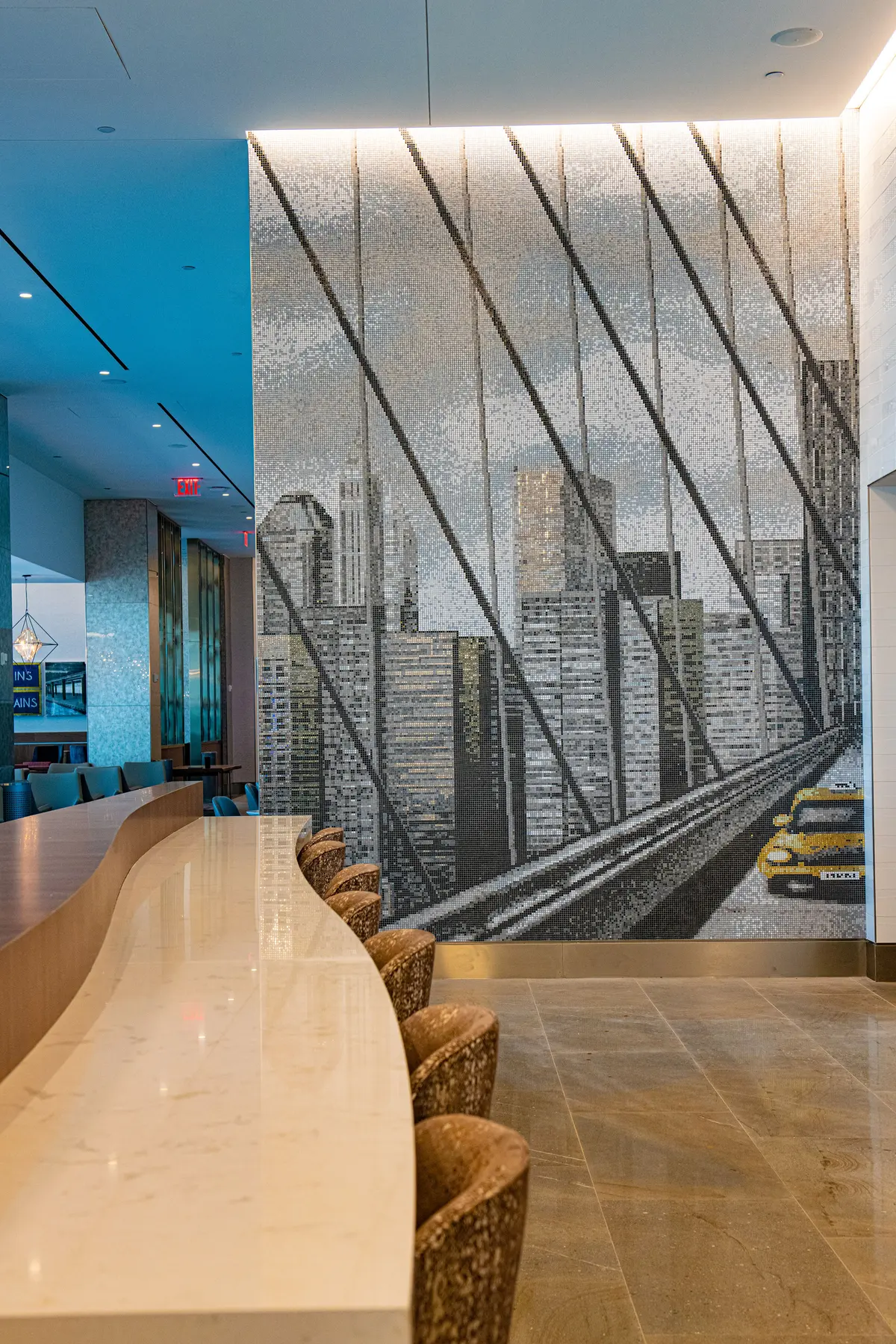 Artwork at Delta's new LGA terminal