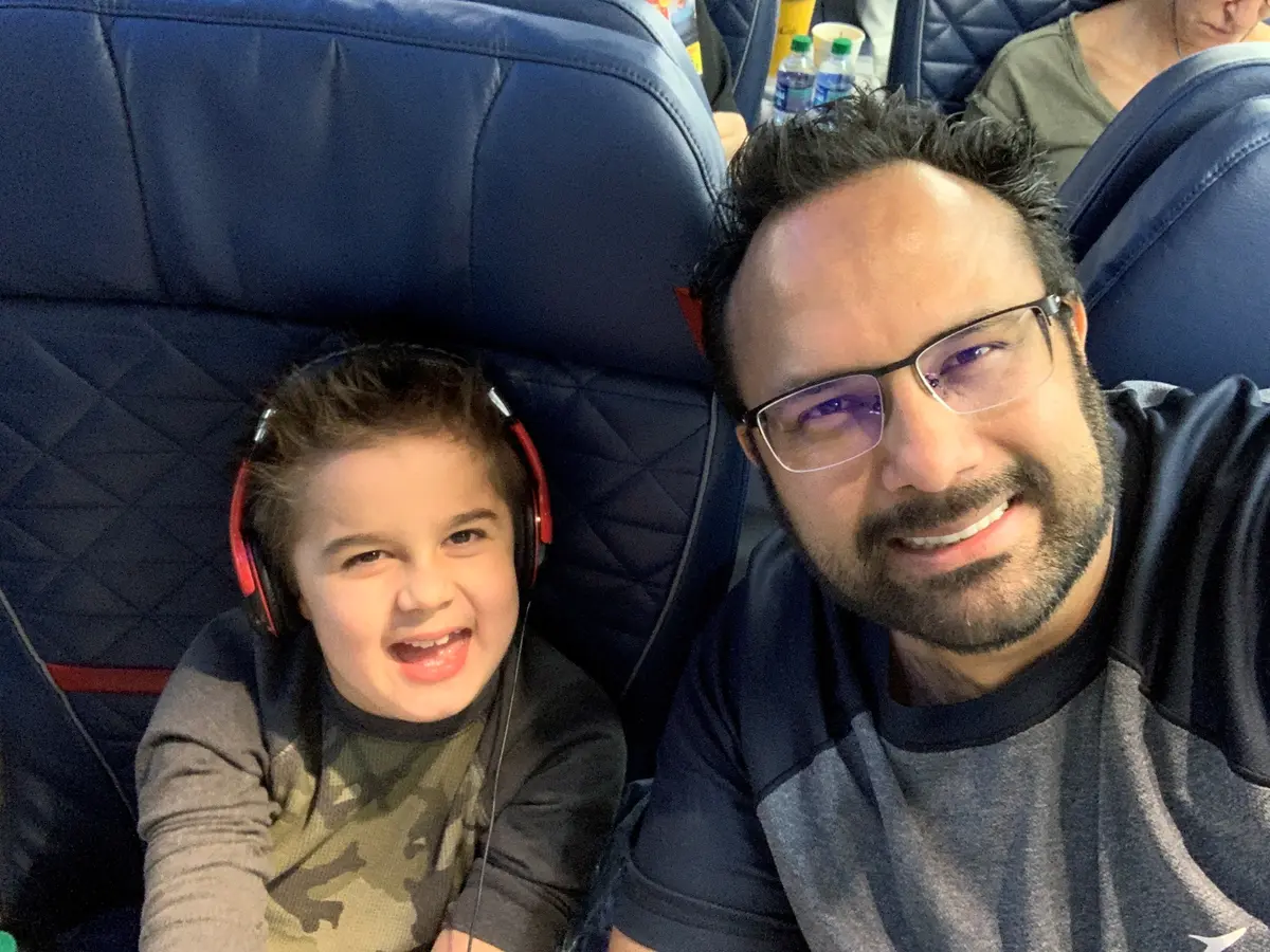 Chris Ojeda with his son, Billy.