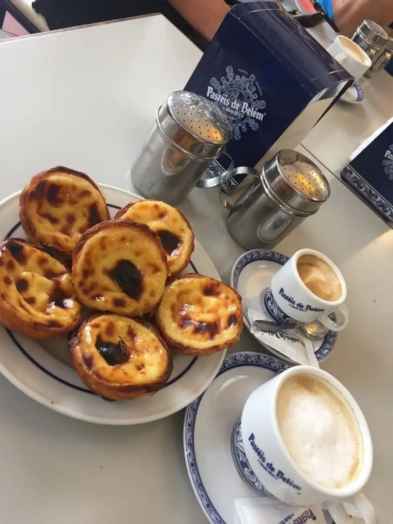 The signature pastry at Pasteis de Belem in Lisbon.