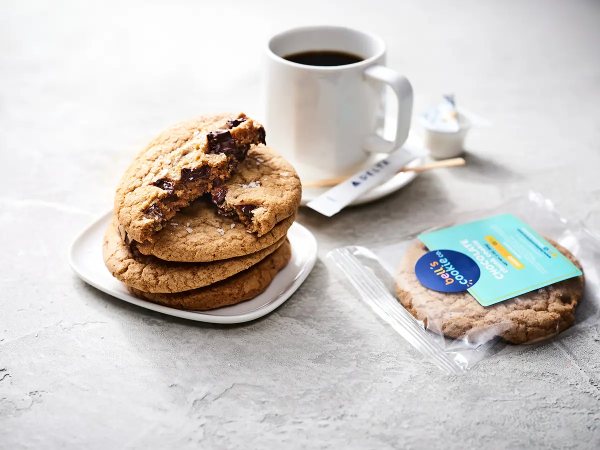 Bell's Cookies with coffee