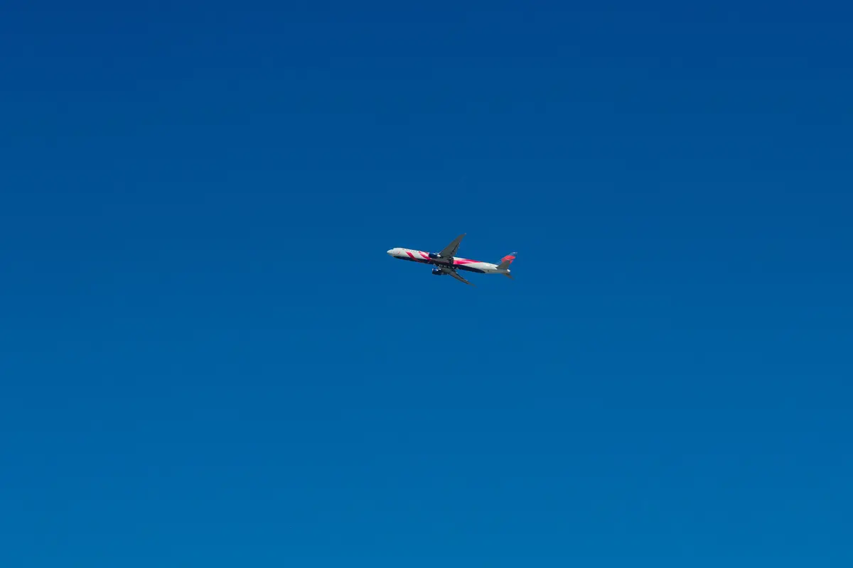Delta's Breast Cancer One charter flight in the sky