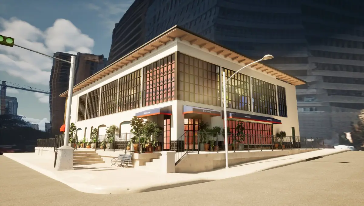 A rendition of the Delta Lounge at SXSW 2024