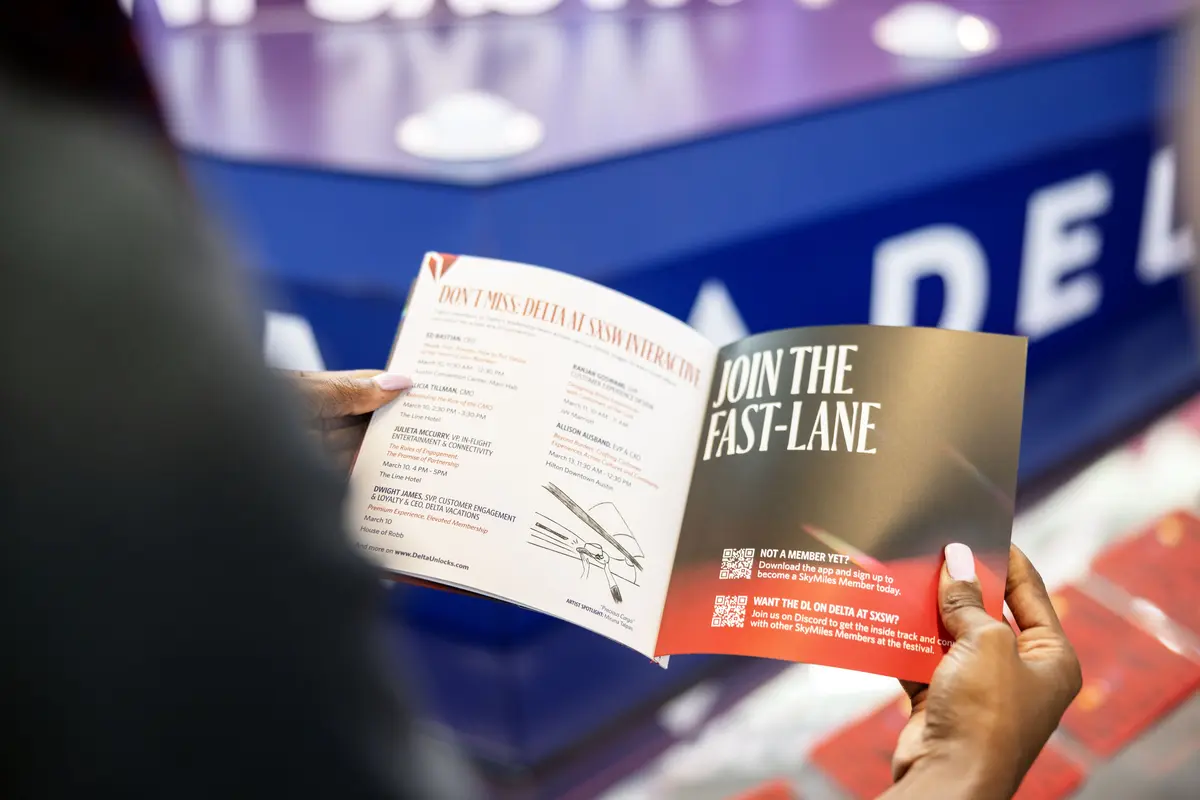 Delta's Ascend zine provided a curated guide to SXSW 2024 and local Austin sights.