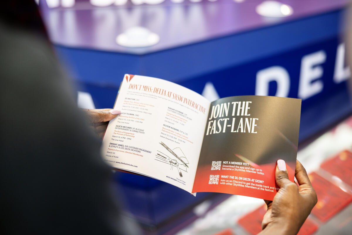 Delta's Ascend zine provided a curated guide to SXSW 2024 and local Austin sights.